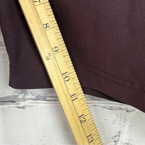 Lululemon Commission Shorts Chino Sz 36 Dark Adobe Maroon Active Outdoor Golf - Picture 8 of 10